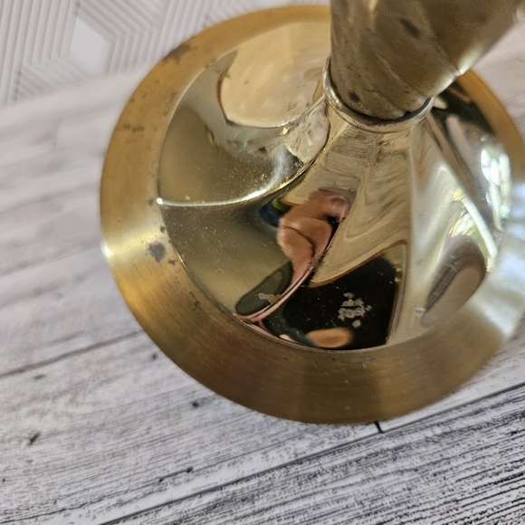 Partylite Vintage Lexington Solid Polished Brass Candlestick Holder - Picture 5 of 7